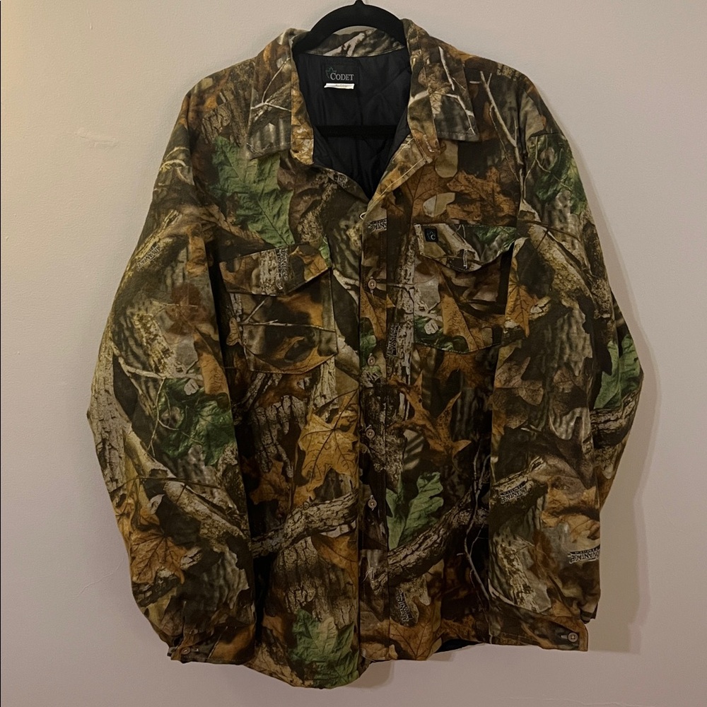 Codet Camo Hunting Insulated Shirt Jacket Size XL